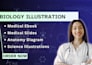 draw scientific medical biology illustrations